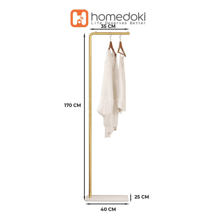 Homedoki Rak Baju Gantung / Stand Hanger Besi / Rak Baju / Rak Gantungan Baju Aesthetic/Rak Pakaian Minimalis