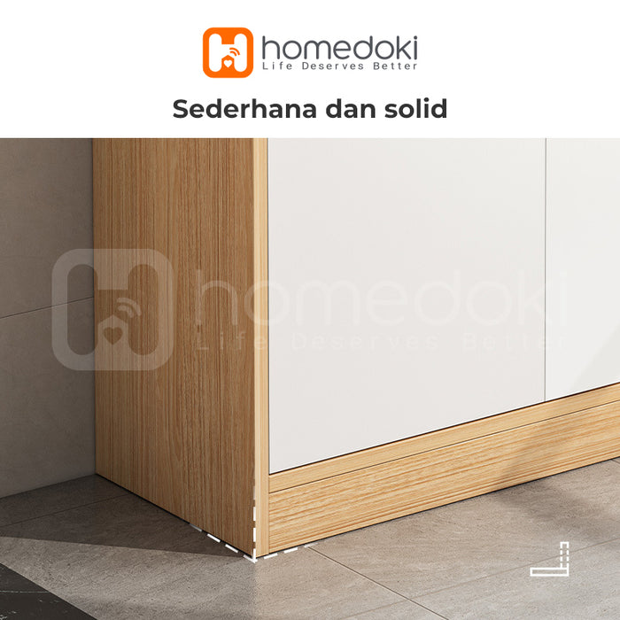 Homedoki Lemari Dapur Minimalis / Kabinet Dapur / Rak Serbaguna / Lemari Piring / Lemari Multifungsi