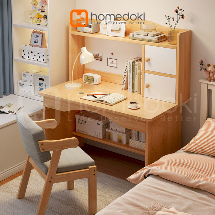 Homedoki Meja Belajar / Meja Kantor / Meja Rias Minimalis / Meja Rias Aesthetic / Meja Rias Putih