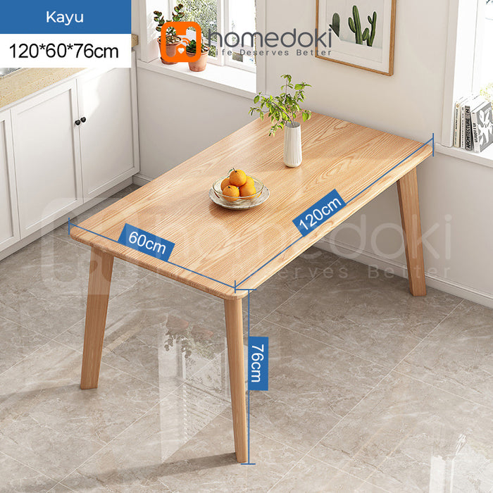 Homedoki Meja Makan Minimalis / Meja Makan Murah / Meja Makan Set 4 Kursi / Kursi Meja Makan