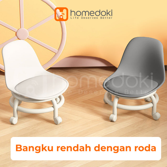 Homedoki Kursi Santai / Kursi Belajar / Kursi Kecil / Kursi Makan / Kursi Belajar Roda