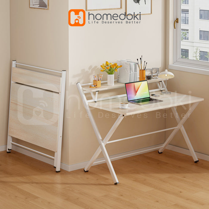 Homedoki Meja Belajar Lipat / Meja Lipat Portable / Meja Kantor / Meja Kerja Minimalis  / Meja Portable