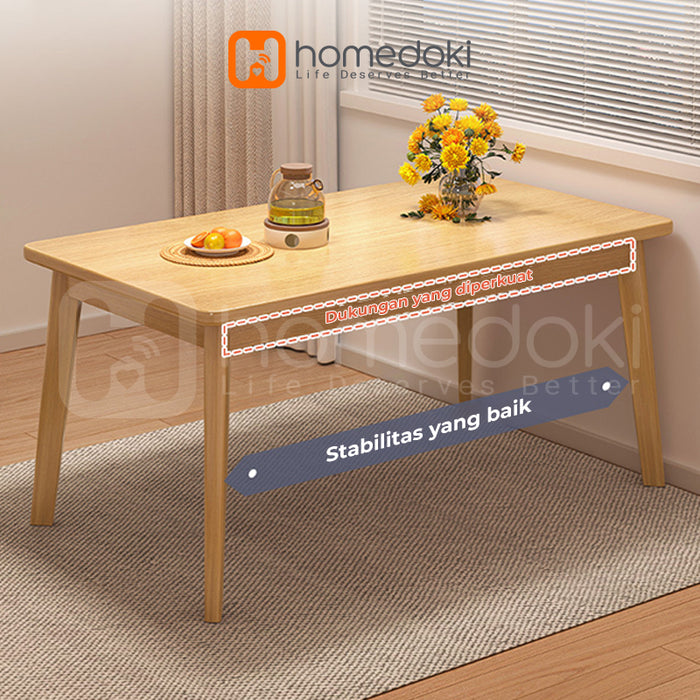 Homedoki Meja Makan Minimalis / Meja Makan Murah / Meja Makan Set 4 Kursi / Kursi Meja Makan