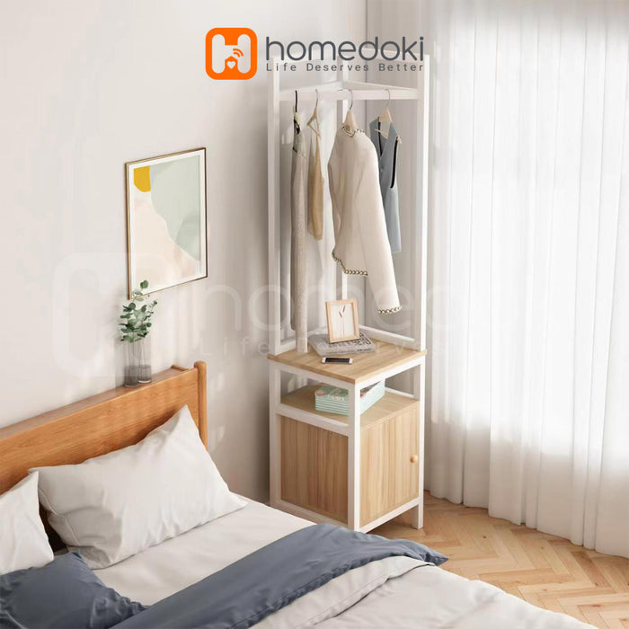 Homedoki Rak Baju / Stand Hanger / Rak Baju Gantung / Rak Pakaian / Rak Multifungsi / Rak Kabinet / Gantungan Baju Minimalis