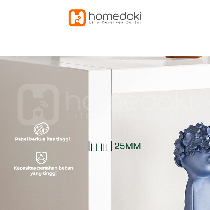 Homedoki Rak Buku / Rak Pajangan / Rak Serbaguna / Rak Buku Minimalis / Rak Multifungsi Minimalis