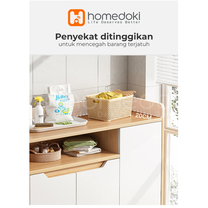 Homedoki Lemari Dapur Minimalis / Kabinet Dapur / Rak Serbaguna / Lemari Piring / Lemari Multifungsi