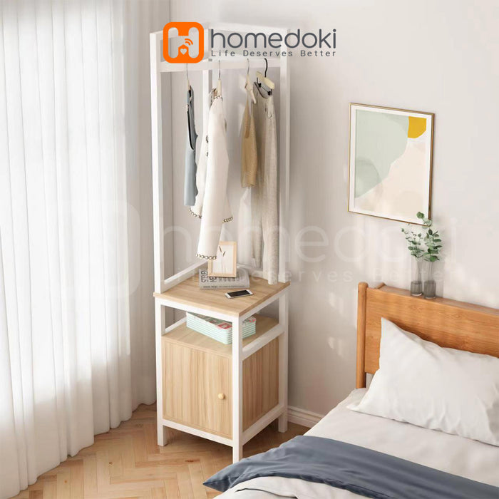 Homedoki Rak Baju / Stand Hanger / Rak Baju Gantung / Rak Pakaian / Rak Multifungsi / Rak Kabinet / Gantungan Baju Minimalis