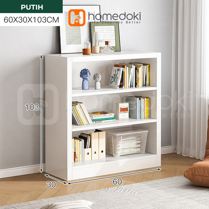 Homedoki Rak Buku / Rak Pajangan / Rak Serbaguna / Rak Buku Minimalis / Rak Multifungsi Minimalis