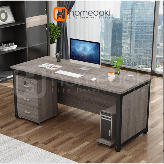 Homedoki Lemari Laci Penyimpanan / Nakas Ruang Kerja / Nakas Meja Kamar Tidur / Meja Nakas Minimalis