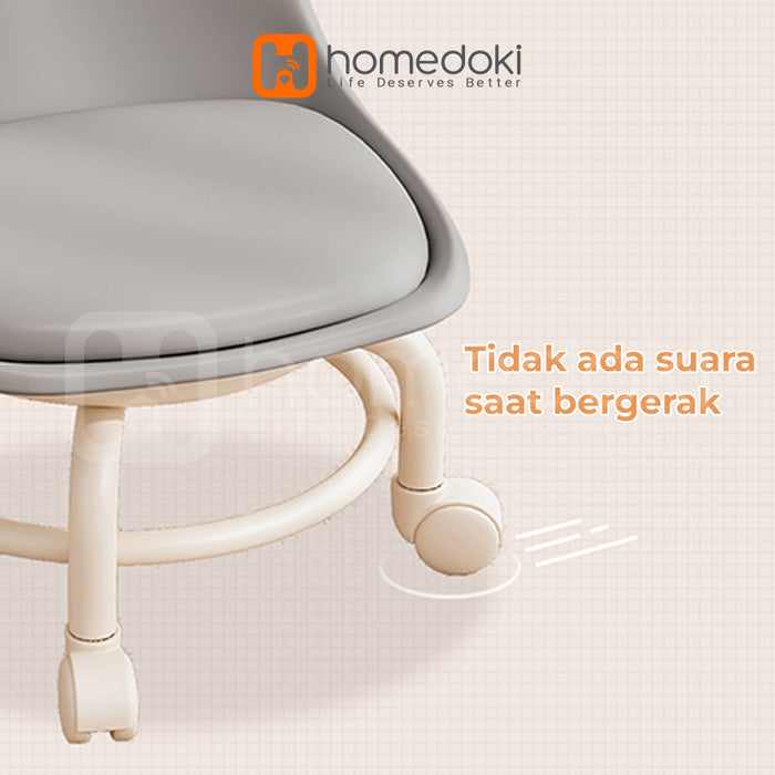Homedoki Kursi Santai / Kursi Belajar / Kursi Kecil / Kursi Makan / Kursi Belajar Roda