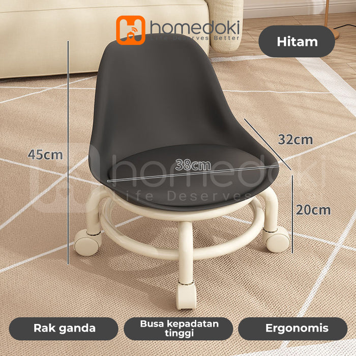 Homedoki Kursi Santai / Kursi Belajar / Kursi Kecil / Kursi Makan / Kursi Belajar Roda