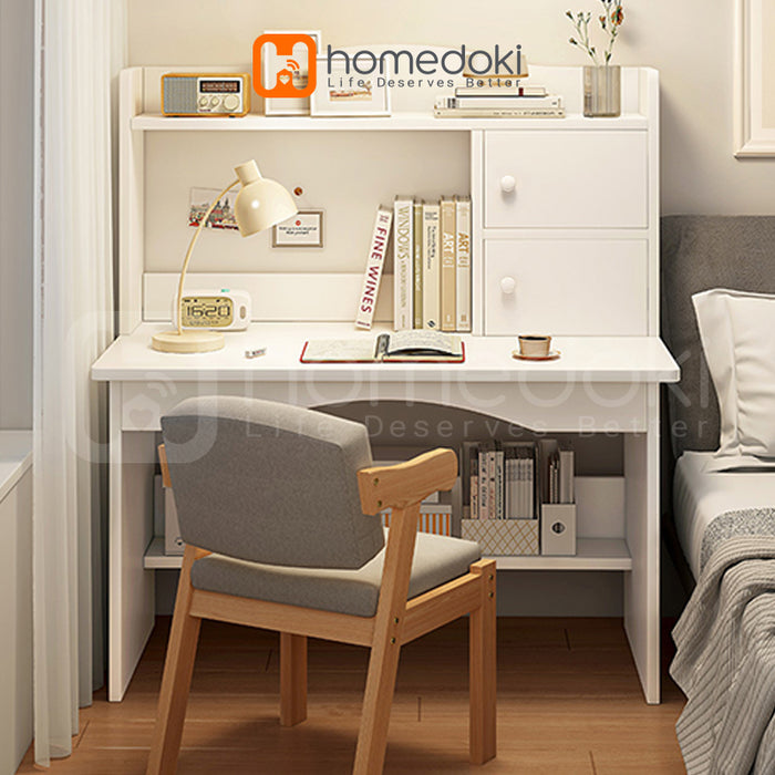 Homedoki Meja Belajar / Meja Kantor / Meja Rias Minimalis / Meja Rias Aesthetic / Meja Rias Putih