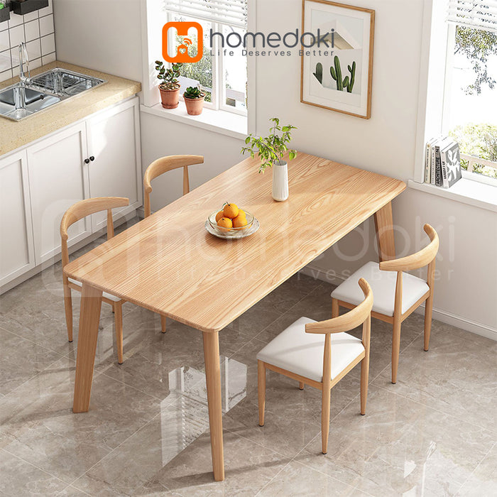 Homedoki Meja Makan Minimalis / Meja Makan Murah / Meja Makan Set 4 Kursi / Kursi Meja Makan