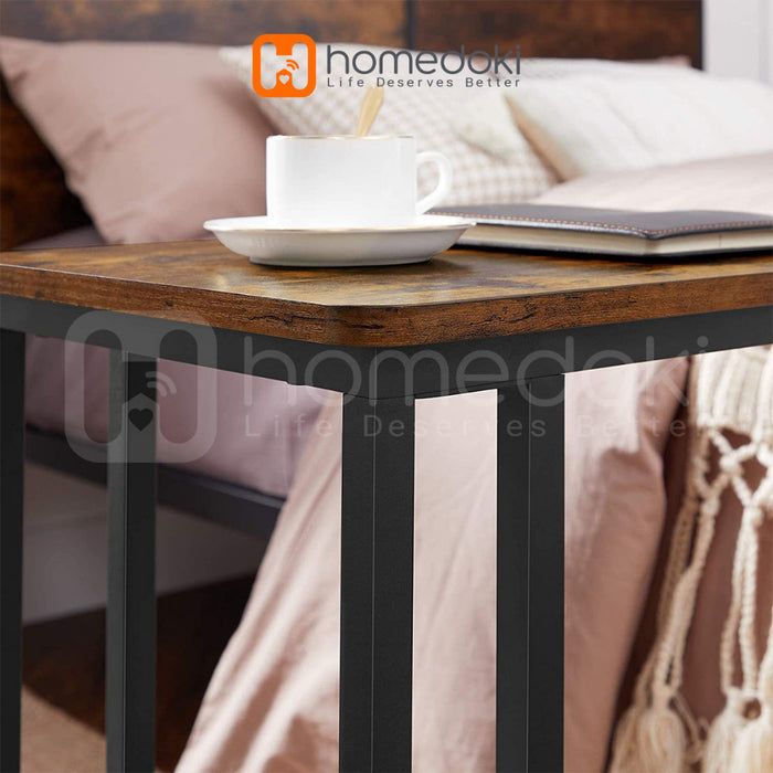 Homedoki Meja Samping Minimalis / Meja Portable / Meja Laptop / Meja Nakas / Sidetable