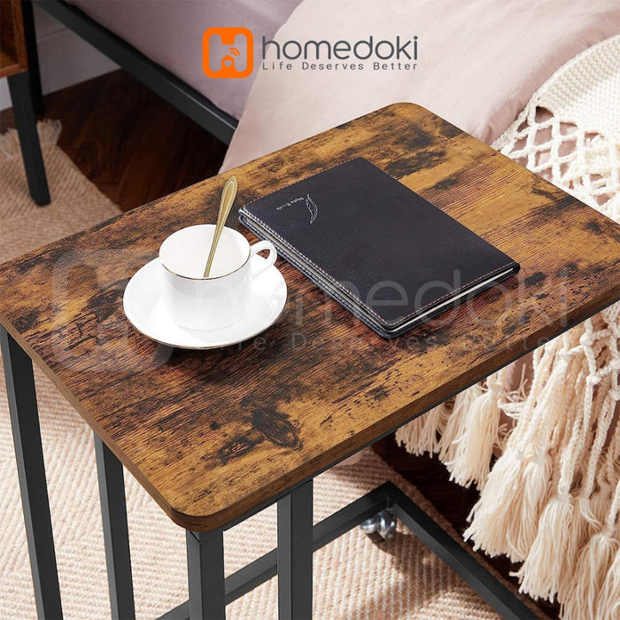 Homedoki Meja Samping Minimalis / Meja Portable / Meja Laptop / Meja Nakas / Sidetable