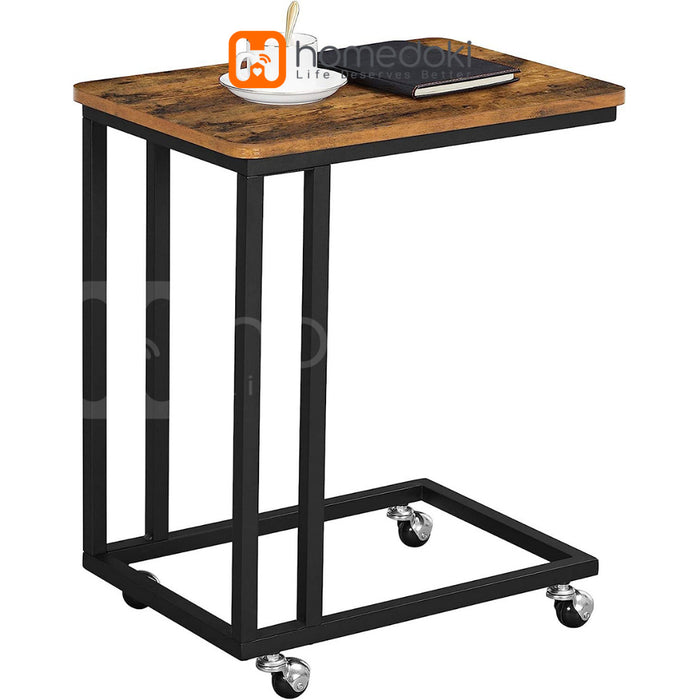 Homedoki Meja Samping Minimalis / Meja Portable / Meja Laptop / Meja Nakas / Sidetable