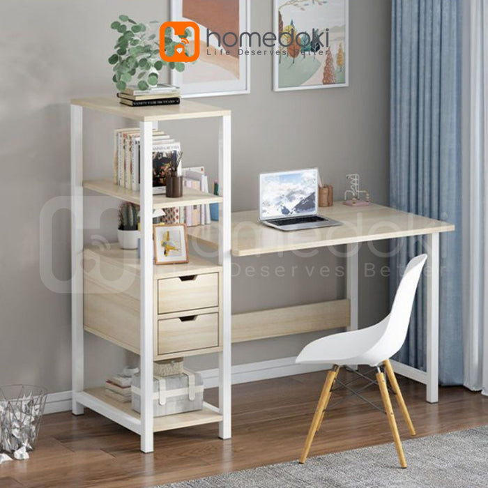 Homedoki Meja Komputer Minimalis/Meja Makan/ Meja Gaming/Meja Kantor