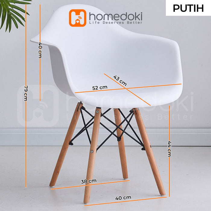 Homedoki Kursi Bar / Kursi Taman / Kursi Eames/ Kursi Cafe / Kursi Santai / Bangku Kerja