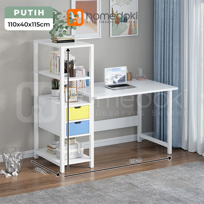 Homedoki Meja Komputer Minimalis/Meja Makan/ Meja Gaming/Meja Kantor