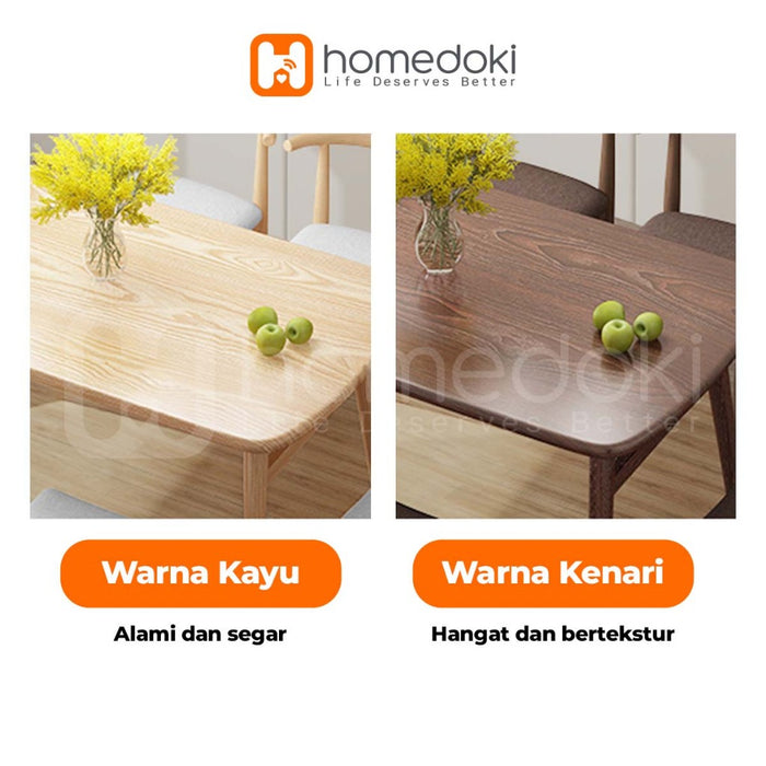 Homedoki Meja Makan/Meja Makan Minimalis/Meja Makan Murah/Meja Makan Putih