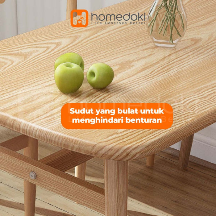 Homedoki Meja Makan/Meja Makan Minimalis/Meja Makan Murah/Meja Makan Putih