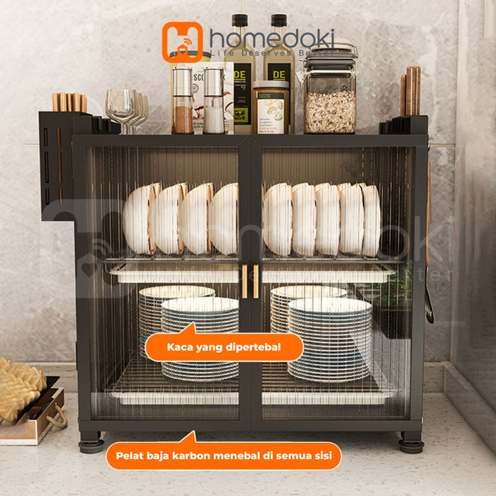 Homedoki Rak Piring/ Rak Cuci Piring/ Peralatan Dapur/ Rak Pengering/ Rak Dapur