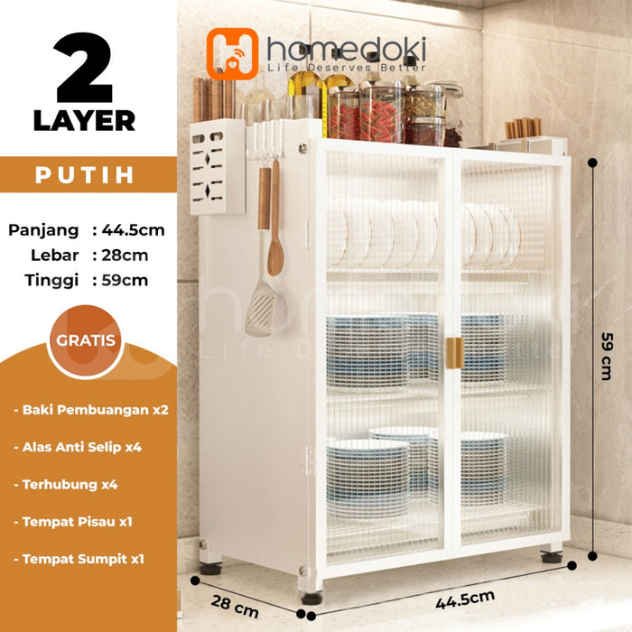 Homedoki Rak Piring/ Rak Cuci Piring/ Peralatan Dapur/ Rak Pengering/ Rak Dapur