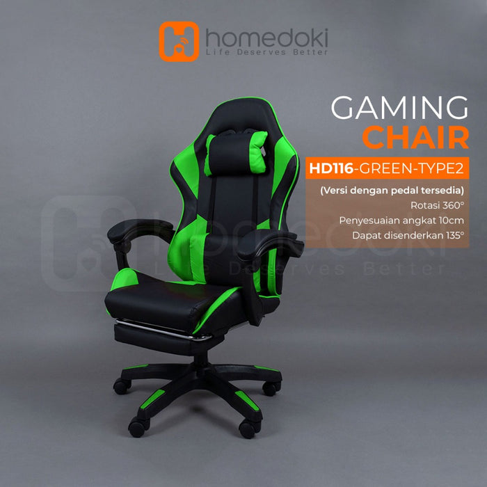Homedoki Kursi Gaming / Kursi Kantor / Kursi Putar/ Kursi Ergonomis / Kursi Kerja