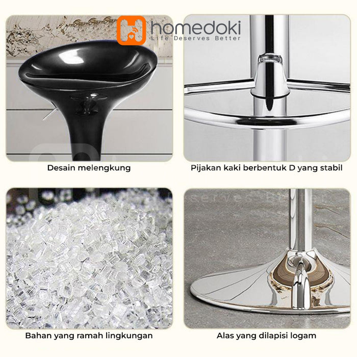 Homedoki Kursi Bar Minimals/Kursi cafe/Kursi Hidrolik/Kursi Salon/Kursi Kantor/Kursi Kantor