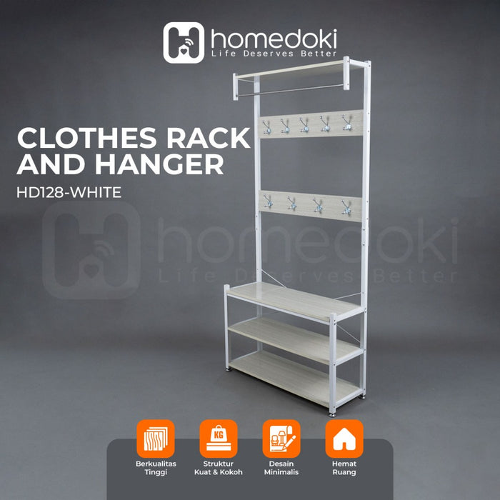 Homedoki Rak Baju Gantung / Stand Hanger / Lemari Gantung / Lemari Gantung Baju / Rak Baju