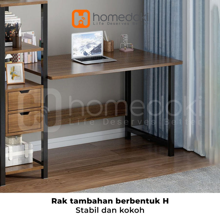 Homedoki Meja Komputer Minimalis/Meja Makan/ Meja Gaming/Meja Kantor