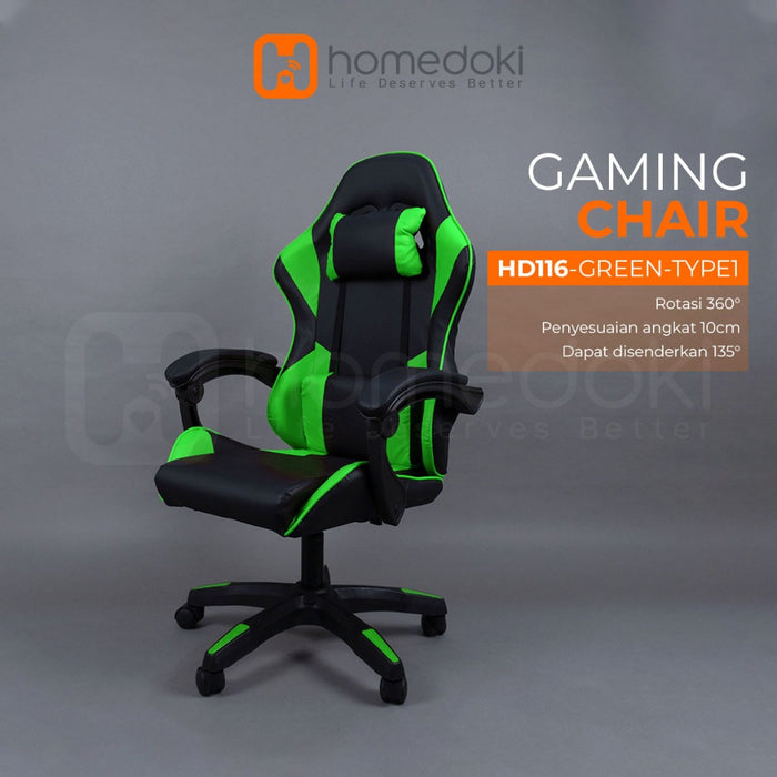 Homedoki Kursi Gaming / Kursi Kantor / Kursi Putar/ Kursi Ergonomis / Kursi Kerja