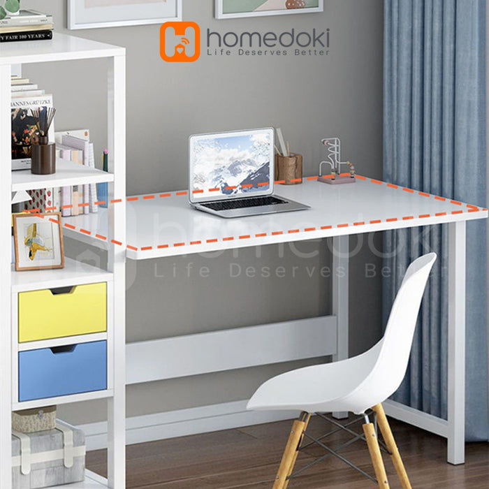 Homedoki Meja Komputer Minimalis/Meja Makan/ Meja Gaming/Meja Kantor