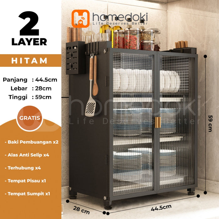 Homedoki Rak Piring/ Rak Cuci Piring/ Peralatan Dapur/ Rak Pengering/ Rak Dapur