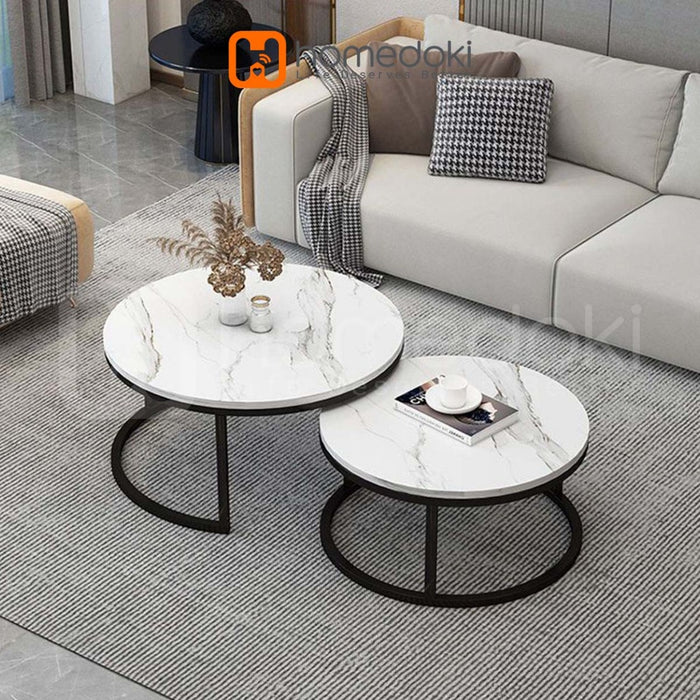 Homdoki Meja Teh Minimalis / Meja Kopi / Meja Tamu / Meja Bundar /Meja Sederhana Modern