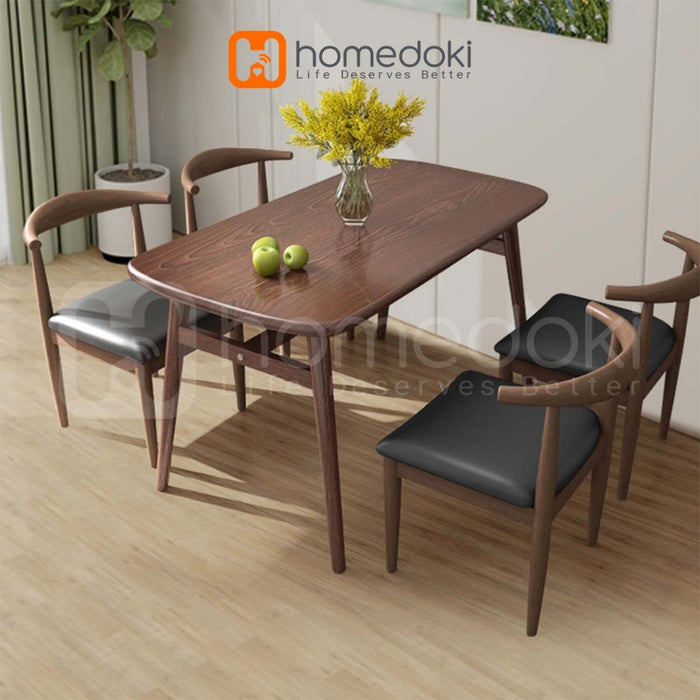 Homedoki Meja Makan/Meja Makan Minimalis/Meja Makan Murah/Meja Makan Putih