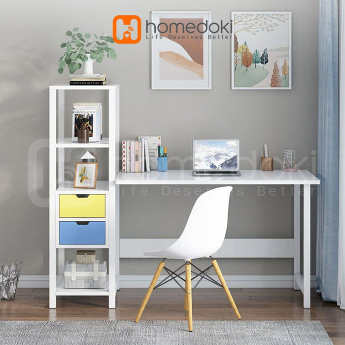 Homedoki Meja Komputer Minimalis/Meja Makan/ Meja Gaming/Meja Kantor