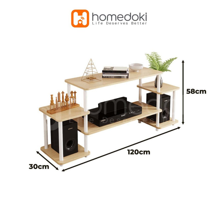 Homedoki Meja TV/Rak Tv/Lemari TV Minimalis/Meja Tv Kayu Murah/Lemari TV/Rak TV Mordern