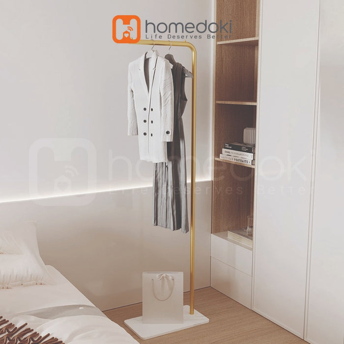 Homedoki Rak Baju Gantung / Stand Hanger Besi / Rak Baju / Rak Gantungan Baju Aesthetic/Rak Pakaian Minimalis