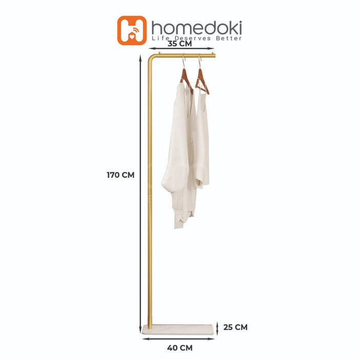 Homedoki Rak Baju Gantung / Stand Hanger Besi / Rak Baju / Rak Gantungan Baju Aesthetic/Rak Pakaian Minimalis