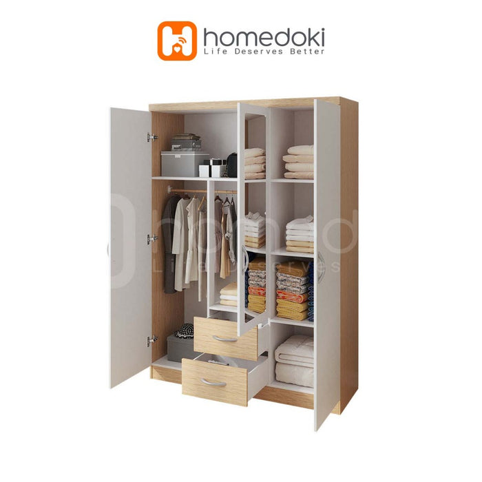 Homedoki Lemari Pakaian/Lemari Pakaian/Lemari Baju/Lemari Baju Minimalis/Lemari Pakaian Estetik/Lemari Baju Aesthetic