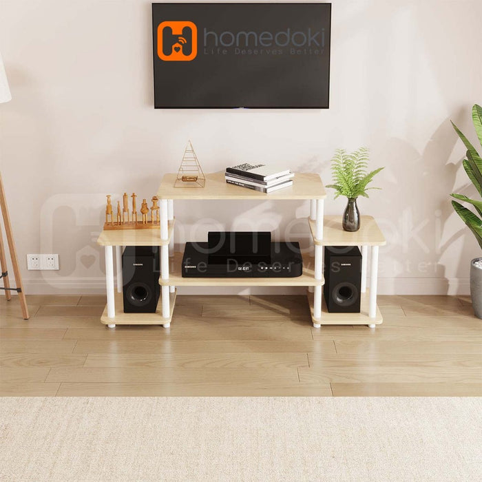 Homedoki Meja TV/Rak Tv/Lemari TV Minimalis/Meja Tv Kayu Murah/Lemari TV/Rak TV Mordern