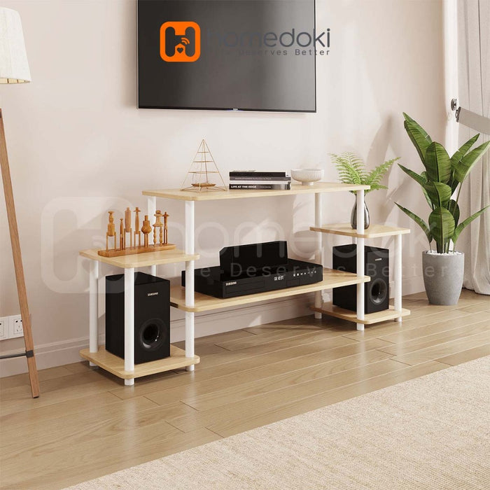 Homedoki Meja TV/Rak Tv/Lemari TV Minimalis/Meja Tv Kayu Murah/Lemari TV/Rak TV Mordern