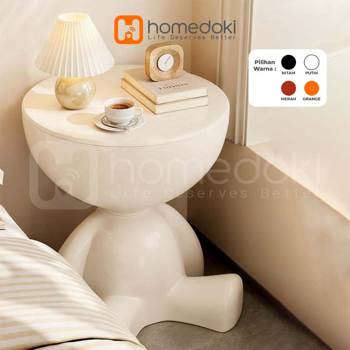 Homedoki Meja Tamu/Meja Aesthetic/Meja Ruang Tamu minimalis/Meja Tamu Minimalis/Meja Samping Sofa