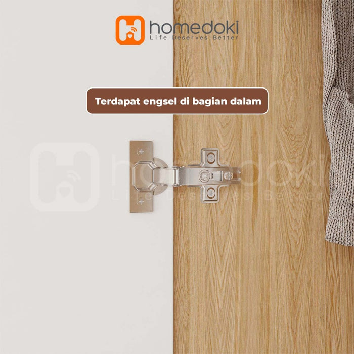 Homedoki Lemari Pakaian/Lemari Pakaian/Lemari Baju/Lemari Baju Minimalis/Lemari Pakaian Estetik/Lemari Baju Aesthetic