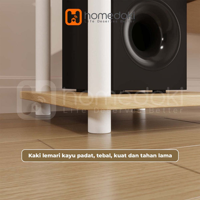 Homedoki Meja TV/Rak Tv/Lemari TV Minimalis/Meja Tv Kayu Murah/Lemari TV/Rak TV Mordern