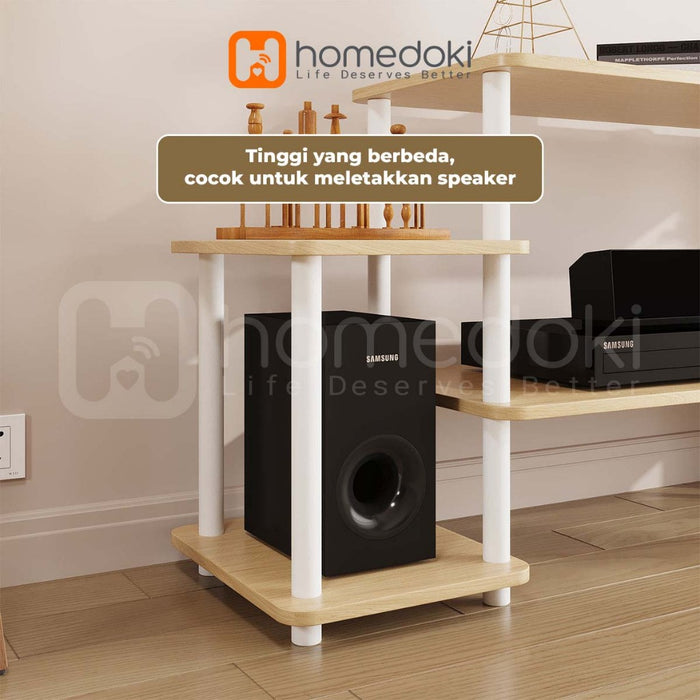Homedoki Meja TV/Rak Tv/Lemari TV Minimalis/Meja Tv Kayu Murah/Lemari TV/Rak TV Mordern