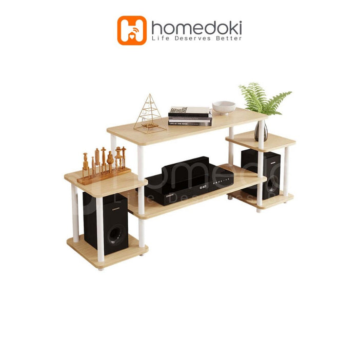 Homedoki Meja TV/Rak Tv/Lemari TV Minimalis/Meja Tv Kayu Murah/Lemari TV/Rak TV Mordern