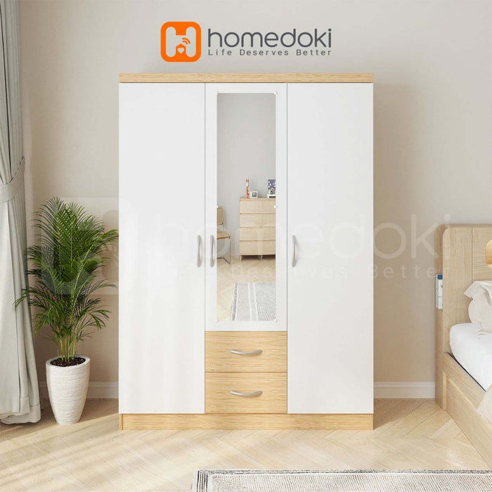 Homedoki Lemari Pakaian Besar/Lemari Pakaian/Lemari Baju/Lemari Baju Minimalis/Lemari Pakaian Estetik/Lemari Baju Aesthetic