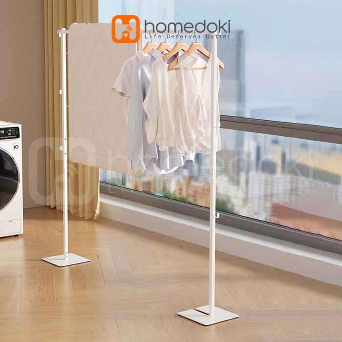 Homedoki Rak Baju/Stand Hanger/Rak Gantungan Baju Besi/Rak Baju Lipat/Rak Baju Gantung